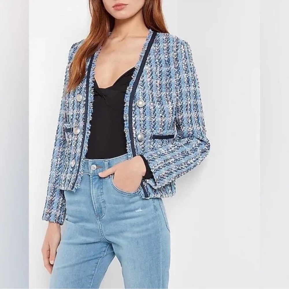 Express fringe pattern jacket